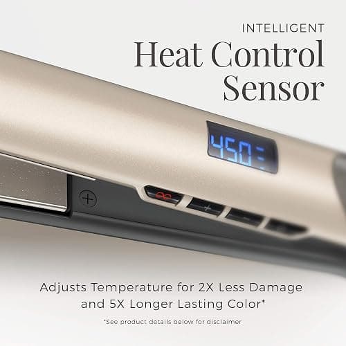 Remington S8A900 Pro 1” Flat Iron with Color Care Heat Control Sensing Technology and Ceramic Color-Lock Coated Plates, Straighten Color Treated Hair While Protecting from Damage and Fading thumbnail 2