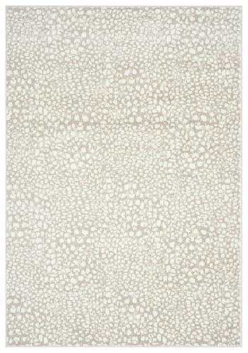 Abani Beige Cheetah Print 5'3" x 7'6" Area Rug Rugs, Arto Collection - Contemporary Durable Accent Rug thumbnail 3