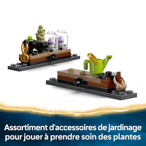 LEGO Harry Potter Le Château De Poudlard : Le Cours De Botanique - Jeu De Construction Modulaire - Minifigurines De Neville, Hermione & Prof. Chourave - 3 Mandragores - Cadeau Fille Dès 8 Ans 76445 thumbnail 7