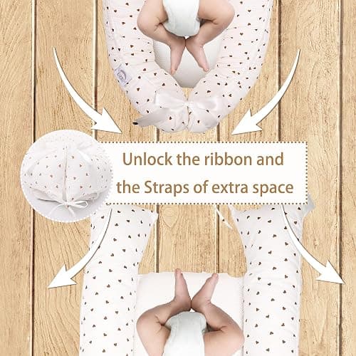 EAQ Baby Nest Pod for Newborn,Baby Sleep Pod Soft Breathable 100% Cotton Napping or Traveling for 0-12 Months,Travel & Baby Essential Gift for Newborn thumbnail 2