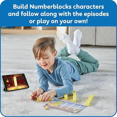 hand2mind MathLink Cubes Numberblocks 21-30 Activity Set, 20 Preschool Learning Activities, Counting Blocks, Linking Cubes, Educational Toys for Kids, Number Games, Math Manipulatives Kindergarten thumbnail 4