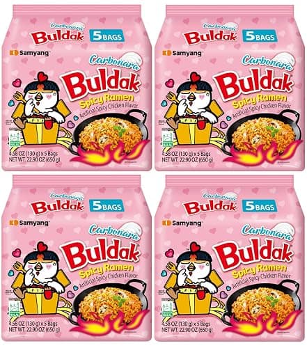 KF GOODIES Korean Ramen Variety Pack Gift Box (20 Count) – Spicy Buldak Noodle Assortment for Birthdays, College Care Packages, Office Snacks, and Gift Baskets - Image 1