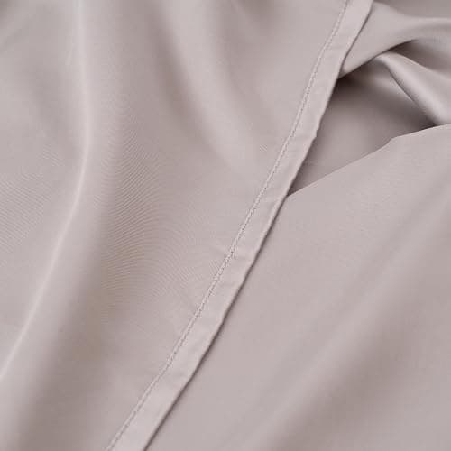 SLASHOP FURRFREE Bamboo Sheet Set - Genuine 100% Organic Viscose - Pet Hair Repellent Bedding Sheet Set for Dogs/Cats Family- Lost Shell Queen thumbnail 5
