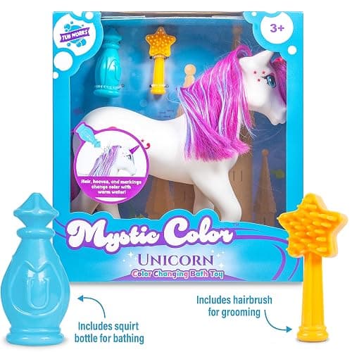 Tub Works® Mystic Color Unicorn™ | Color Changing Bath Toy for Kids & Toddlers | Magical Transformation in Warm Water | Kids Bath Toys, Toddler Bath Toys & Interactive Bathtub Toys for Creative Play thumbnail 7