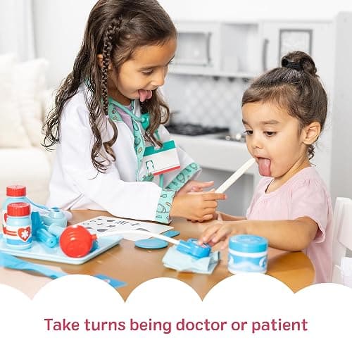 Melissa & Doug Get Well Doctor Kit, 25-Piece Toddler Doctor Play Set, Realistic Pretend Play Toys & Accessories, Preschool Toys for Girls & Boys Ages 3+ thumbnail 3