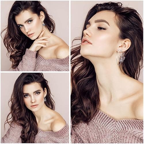 JMScape 37 Pairs Silver Hoop Earrings Set for Women Multipack Fashion Drop Dangle Earring Packs Pearl Studs Butterfly Earrings Hypoallergenic Chunky Hoops Jewelry for Valentine's Day Gifts thumbnail 2