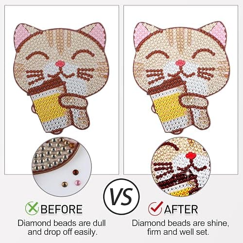 Diamond Painting Sealer, Topwey Diamond Painting Adhesive with Applicator Helps retain Your Diamond Sparkle, Also Applicable to Puzzles for Adults (125 ML 4.4 Fl Oz) thumbnail 2