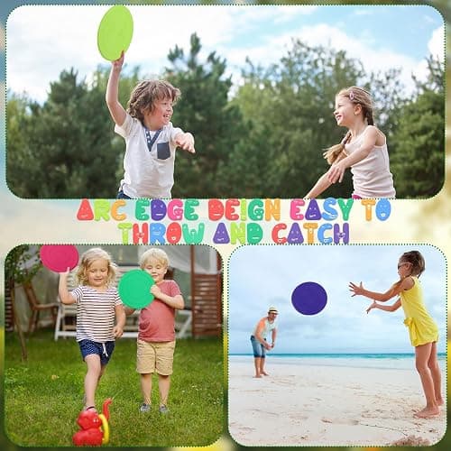Vinsot 28 Pcs Flying Discs Bulk Flying Discs for Kids Soft Rubber Flyer Disk Dog Toys Game Outdoor for Children Adults Sports Favors, 7 Colors thumbnail 4