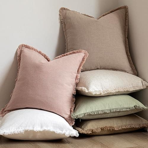 Linen Fringe  Throw Pillow thumbnail 6