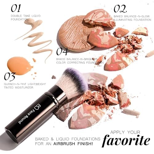 Professional Makeup Brushes BS-MALL With Travel Case - Kabuki Brush Eyeshadow Brush, Concealer Brush, Blush Brush Bronzer & Foundation Brush 20 Pcs, Labeled Daily Use & Versatile Occasions thumbnail 2