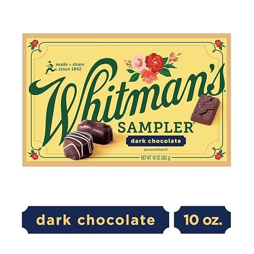 Whitman's Sampler Mother's Day Gift Box, Dark Chocolate Assortment, 10 Ounce (22 Pieces) thumbnail 4