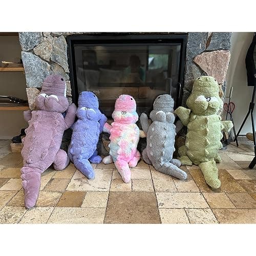 Hofun4U Alligator Plush Pillow, 67 inch Alligator Stuffed Animal, Home Decoration Christmas Valentine’s Birthday Gift for Boys Girls Adults Kids (Grey) thumbnail 6