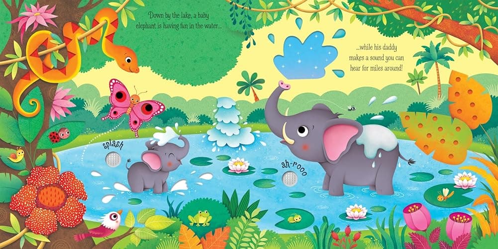 Jungle Sounds: An Interactive Usborne Book About Rainforest Animals for Children (Ages 3-5) (Sound Books) thumbnail 4
