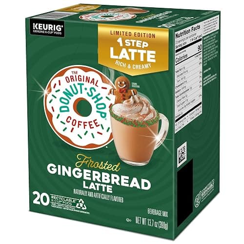 The Original Donut Shop One Step Latte, Frosted Gingerbread, Keurig Single Serve K-Cup Pods, 20 Count thumbnail 5