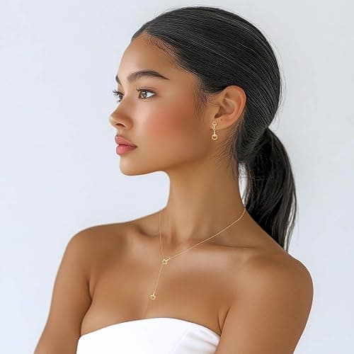 Dainty Horsebit Dangle Brass Earrings in Gold or Silver – Modern Equestrian Snaffle Bit Heritage Style. Hypoallergenic, Lightweight Everyday Horse Jewelry, Nickel Free Minimalist Western Earrings thumbnail 8