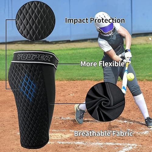 Youper Women's Classic Softball Sliding Shorts, Compression Padded Slider Shorts thumbnail 4