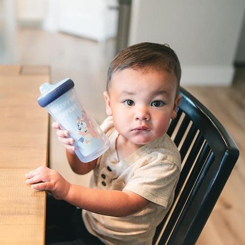 The First Years Bluey Insulated Sippy Cups - Dishwasher Safe Spill Proof Toddler Cups - Ages 12 Months and Up - 9 Ounces - 2 Count thumbnail 2