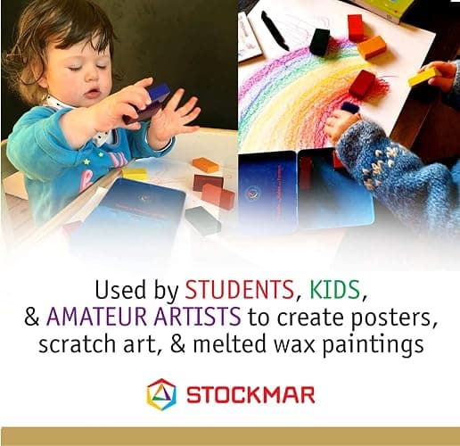 Stockmar Beeswax Block Crayons, Set of 8 - Non Toxic, Safe, Natural Jumbo Crayons For Kids & Adults - Waldorf Homeschool -Waldorf Art Supplies - In Storage Tin Case, Made in Germany thumbnail 7