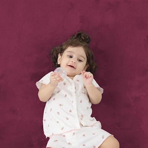 PAPAMAT 1.3" Thick Baby Floor Play Mat 50x50, Basic Padded Foam Mat for Tummy Time Crawling, Non Slip Cushioned for Babies Toddlers Infants Kids (Burgundy) thumbnail 8