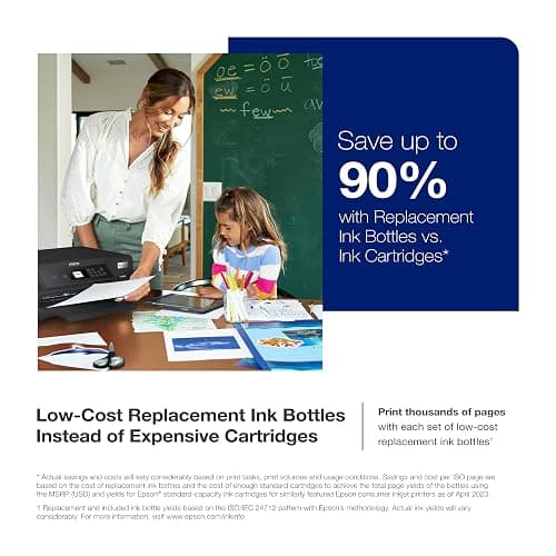 Epson EcoTank ET-2850 Wireless Color All-in-One Cartridge-Free Supertank Printer with Scan, Copy and Auto 2-Sided Printing - Black, Medium - Black thumbnail 2