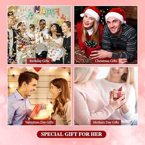 EVER FAITH Women's 925 Sterling Silver Simple Interlocking Open Heart Adjustable Pendant Necklace Birthday/Mothers Day/Valentines/Christmas Jewelry Gift for Friend Sister Mother thumbnail 5