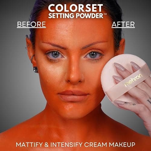 Mehron Makeup Colorset Setting Powder | Talc Free | Translucent Loose Setting Powder for Cosplay, Face & Body Paint, and Cream Makeup .85 oz (24 g) (Translucent) | Made in the USA thumbnail 3