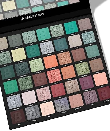 BEAUTY BAY Botanical 42 Colour Eyeshadow Palette, Green, Apricot, Rust, Purple, Grey, Matte and Shimmer Finishes, Vegan and Cruelty-Free thumbnail 7
