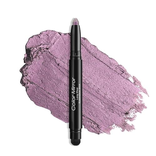 Color Mirror Cream Waterproof Hypoallergenic Eyeshadow Stick, long wear Metallic Glitter Matte Eye Shadow Pencil With Makeup Brush, Eye Brightener, 49 Azalea Metallic - Image 1