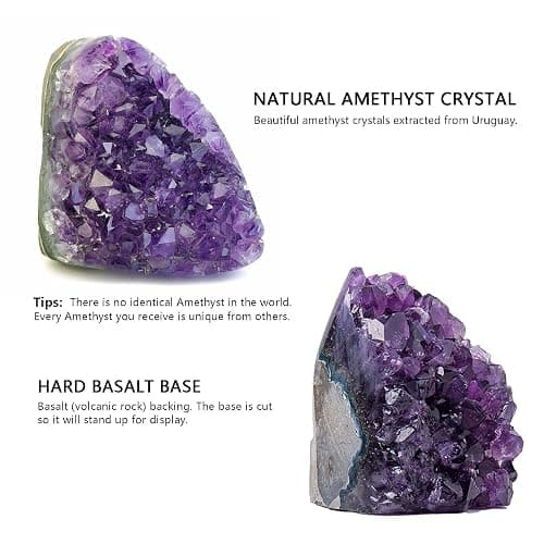 Amethyst Crystal Cluster Purple Crystals Rock Geode Quartz Raw Healing Crystals Stone 0.75-1kg thumbnail 2