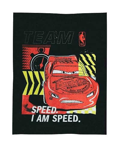Northwest Disney Pixar Cars Plush Throw Blanket, 46" x 60" Lightning McQueen Silk Touch Soft Fleece Blanket for Kids & Adults, Officially Licensed - Image 1