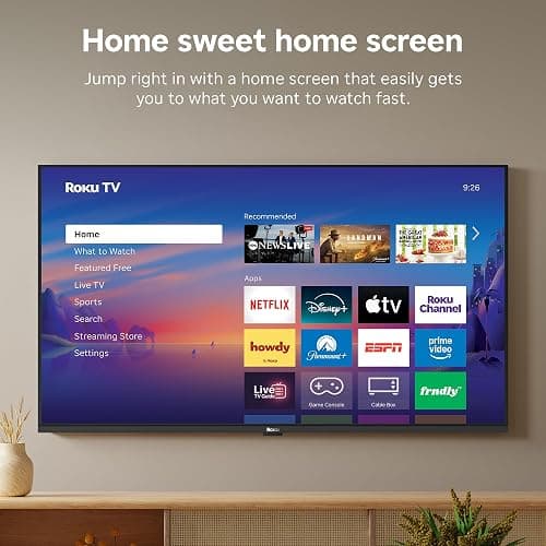 Roku 40-Inch Smart TV 2026 - Select Series, 1080p Full HD TV - RokuTV | Flat Screen LED Television with Voice Remote, Wi-Fi & Bluetooth Headphone Mode - Streaming Live Local News Sports & Movies thumbnail 7