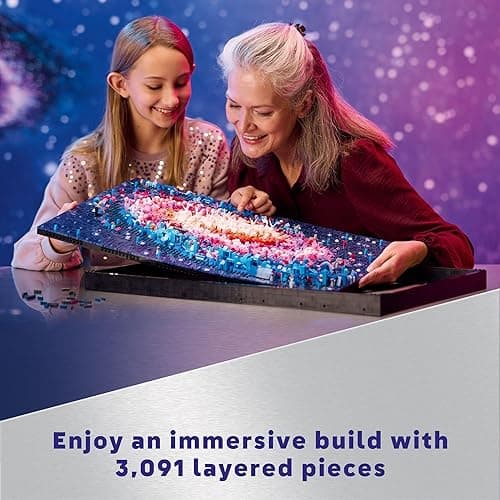 LEGO Art The Milky Way Galaxy Building Set - Space Decor DIY Kits for Adults for Bedroom Wall, Ages 18+ - Gift Ideas for Space Lovers, Men & Women - Includes Frame for Display - 31212 thumbnail 4