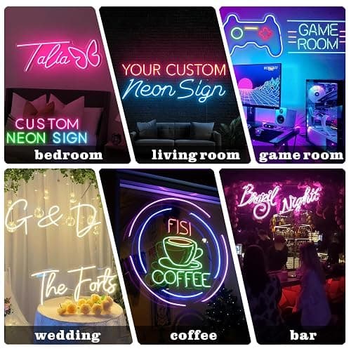 IbayNawi Neon Schild Personalisiert led Leuchtschilder für Dekoration Personalisierte schriftzug für Hochzeit Geburtstag Party Geschenk thumbnail 8