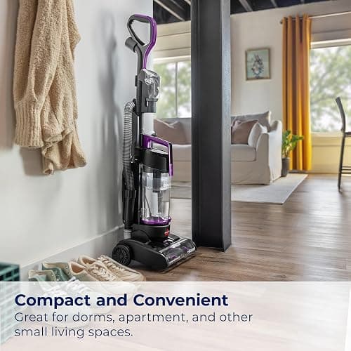 Bissell CleanView Compact Turbo Upright Vacuum with Quick Release Wand, Full Size Power, Compact Size for Apartments & Dorms, 3437F thumbnail 5