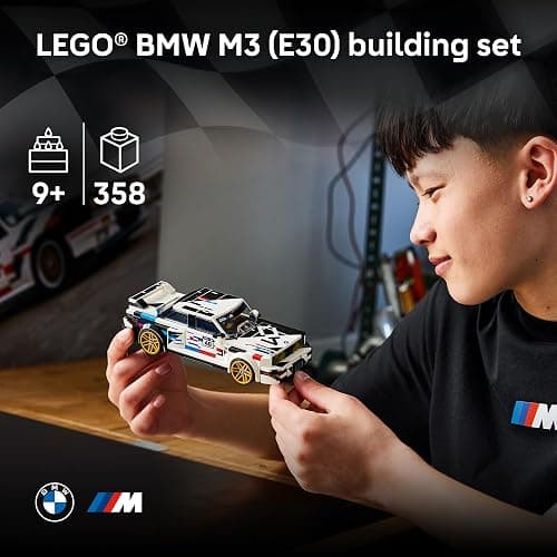 LEGO Speed Champions BMW M3 (E30) 77263 | Building Toy for Boys & Girls, Ages 9+, Detailed Toy Car for Kids, Play or Display Model, 358 pieces, Gift for Birthdays thumbnail 2
