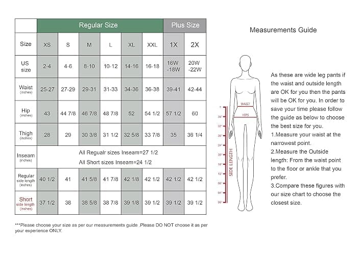 Tronjori Women High Waist Casual Wide Leg Long Palazzo Pants Trousers Regular Size thumbnail 7