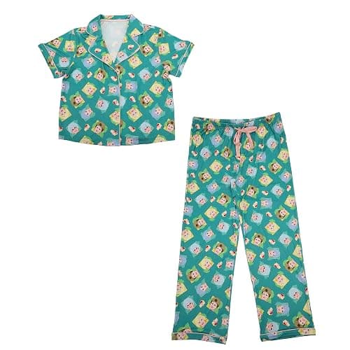 Bioworld Golden Girls Characters All-Over Print Women's Button-Down Shirt And Pants 2-Piece Pajama Set thumbnail 6