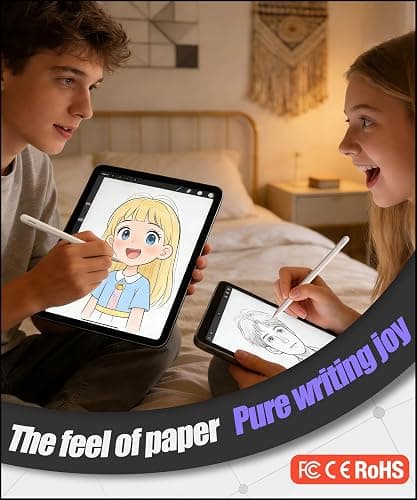 Aplfan USB-C Pencil for iPad 2018-2026: Hidden-Port & BT Shortcut Button | Stylus Pen with Tilt Sensitivity & Palm Rejection for iPad 6-11th&Mini 5-7th, Air 3-5th/M2/M3, Pro 11"/12.9"/13"(M4/M5)White thumbnail 9