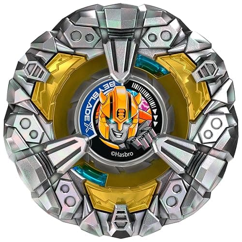 Beyblade X and Transformers Collab, Bumblebee 3-60GP vs. Shockwave 5-80O, 2 Takara Tomy Tops, 2 Launchers, Battling Top Game Toys, Ages 8+ (Amazon Exclusive) thumbnail 6