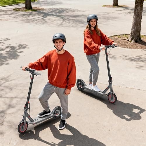 VOLPAM Electric Scooter, 350W/500W/800W/1000W/250W Powerful Motor & 19/22/ 9 MPH Top Speed, 16-28-10 Miles Long Range, Folding E Scooter Choice thumbnail 2
