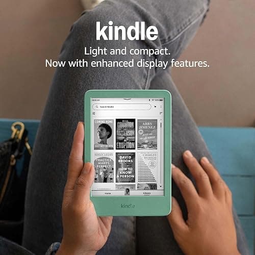 Amazon Kindle 16 GB (newest model) - Lightest and most compact Kindle, now with faster page turns, and higher contrast ratio, for an enhanced reading experience - Matcha + 3 Months of Kindle Unlimited (with auto-renewal) thumbnail 8