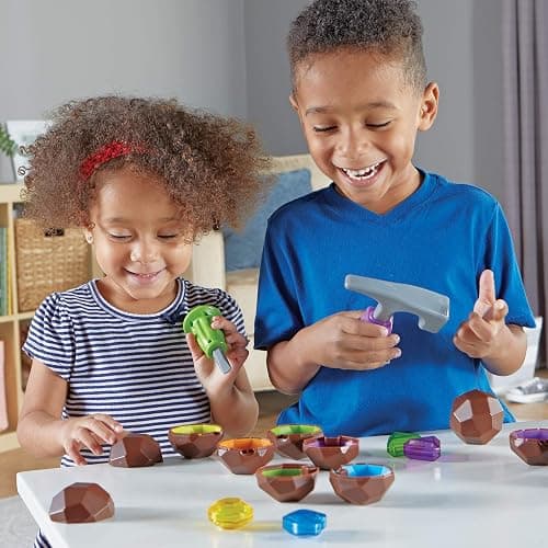 Learning Resources Rock 'n Gem Surprise - 19 Pieces, Ages 3+ Toddler Learning Toys, Sorting and Matching Toys, Early STEM for Kids thumbnail 8