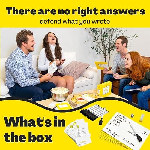 OFF TOPIC Party Game for Adults - Fun Adult Board Games for Groups of 2-8 Players - Hilarious Game Night Card Game for Friends, Family & More thumbnail 7