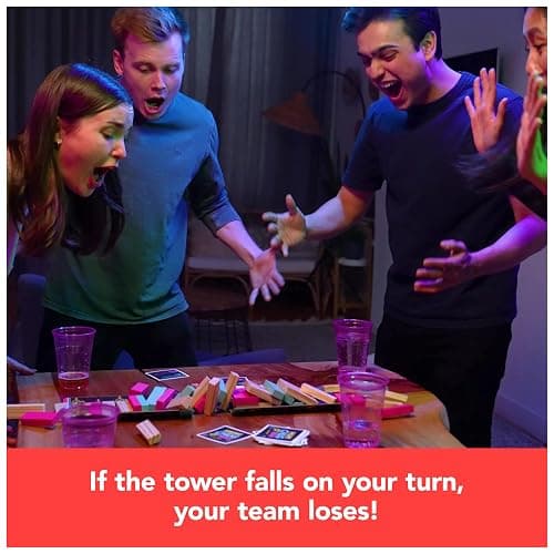 Spin Master Games, Chug O War Tumbling Tower, Adult Party Game for Happy Hour Hangs, 4 & Up Players, for Ages 21 & Up thumbnail 2