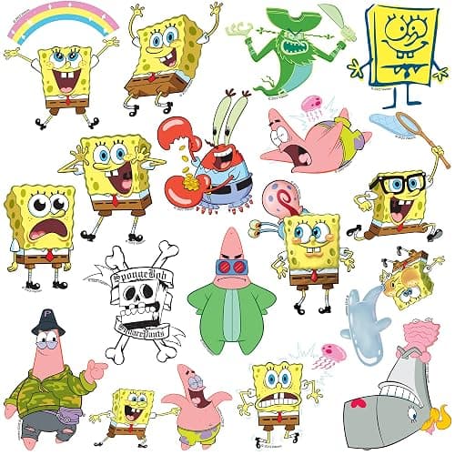 Spongebob Squarepants Sticker Pack 200ct – Die Cut Vinyl Large Deluxe Variety Set for Laptop, Water Bottle, Scrapbooking, Tablet & Indoor/Outdoor Use thumbnail 5
