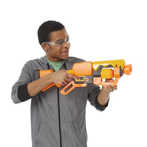 Nerf Roblox Adopt Me!: Bees! Lever Action Dart Blaster, Rotating 8-Dart Drum, 8 Elite Darts, Code to Unlock in-Game Virtual Item thumbnail 6