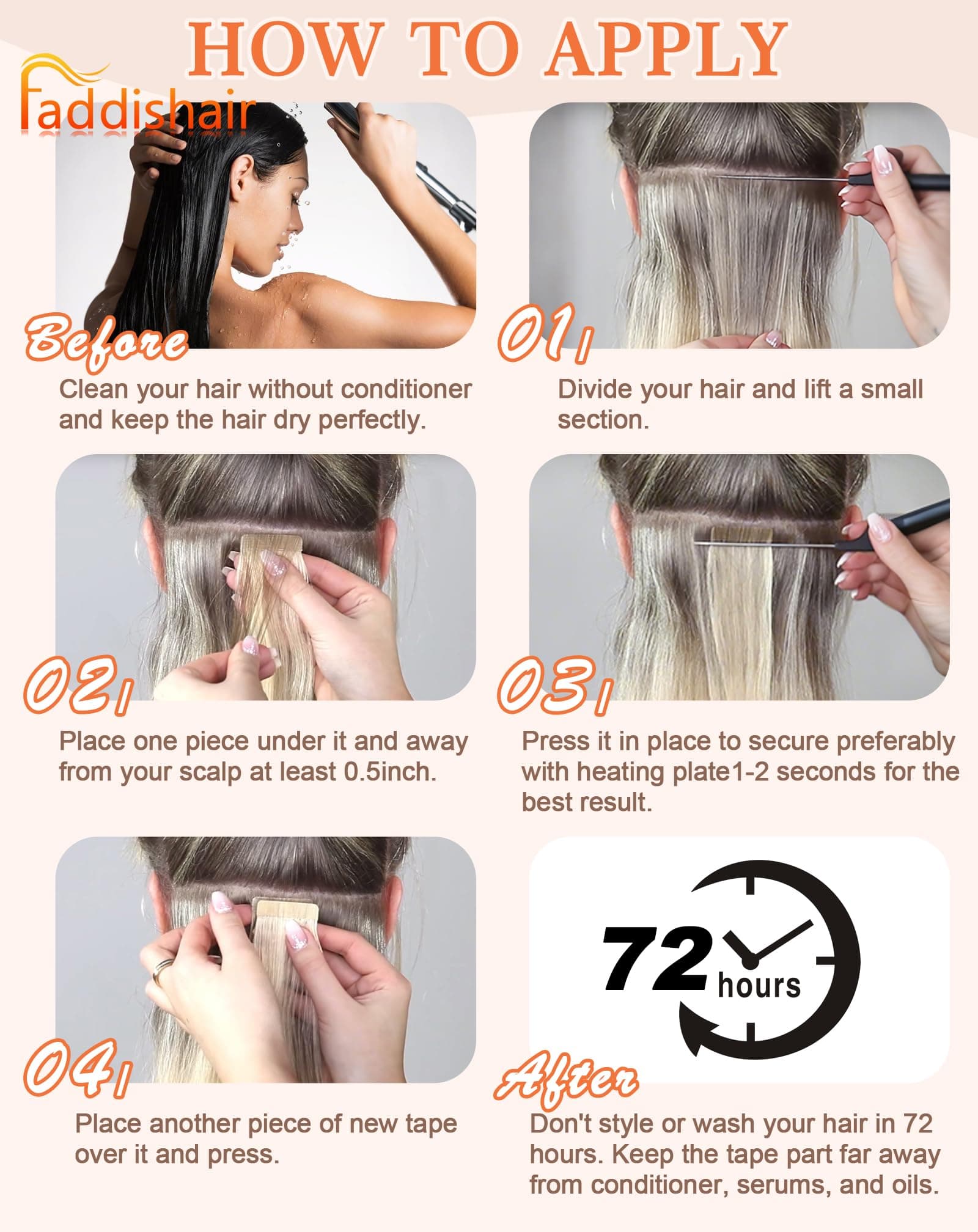 Real Human Hair Tape in Extensions 20pcs 50g 60cm Double Sided Tape for Skin Weft Hair Extensions Tape in Seamless Straight Salon Natural Hair Add Length Volume (24" Chocolate Brown#4) thumbnail 4