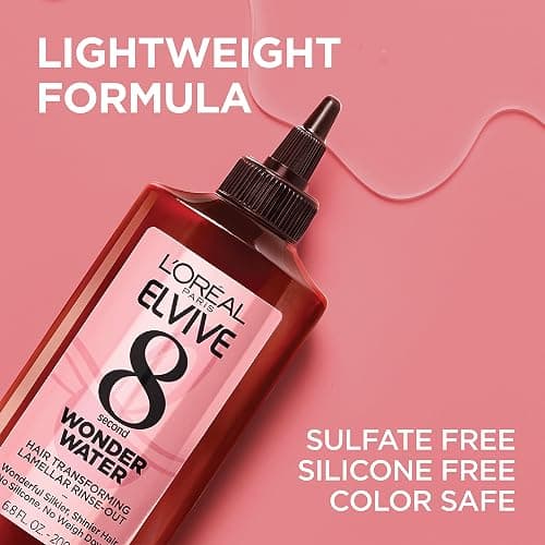 L’Oreal Paris Elvive 8 Second Wonder Water Lamellar, Rinse out Moisturizing Hair Treatment for Silky, Shiny Looking Hair, 6.8 FL; Oz thumbnail 3