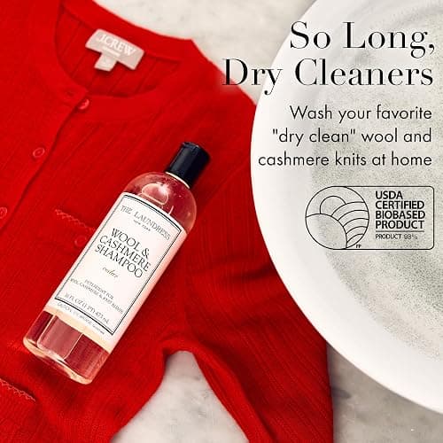 The Laundress Wool & Cashmere Shampoo, 31 Loads, Concentrated Liquid Laundry Detergent, Cedar Scent, Gentle Cold-Water Hand or Machine Wool Wash for Delicate Fabrics - Merino, Mohair & Knit Blends thumbnail 2