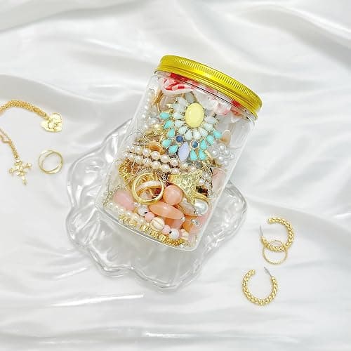 Swytaris 50 pcs Mystery Jewelry Jar, Mixed Surprise Jewelry Set for Woman Includes Necklaces, Earrings, Rings, Bracelets and Hair Accessories, Unique Anniversary Birthday Friendship Gift for Her thumbnail 4